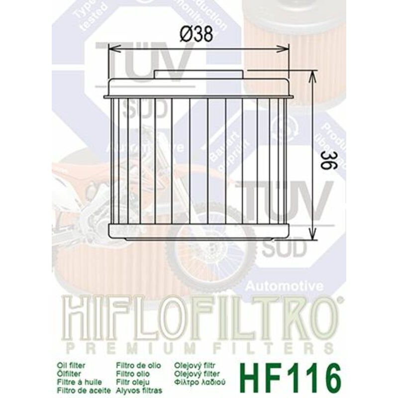 Husqvarna Tc250 Tc 250 2009-2011 Hi-flo Filtro De Aceite 