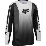 FOX YOUTH 180 LEED JERSEY COLOUR BLACK/ WHITE