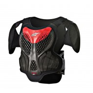 ALPINESTARS A-5 S YOUTH BODY ARMOUR BLACK / RED COLOUR 