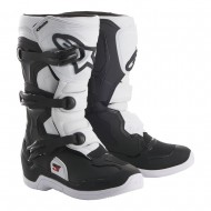 ALPINESTARS YOUTH TECH 3S BOOTS 2022 BLACK / WHITE COLOUR #STOCKCLEARANCE