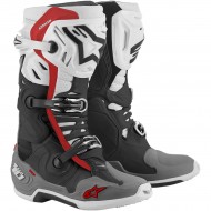 OFFER ALPINESTARS TECH 10 SUPERVENTED BOOTS BLACK / WHITE / MID GREY / RED COLOUR