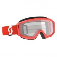 SCOTT PRIMAL CLEAR GOGGLE 2022 COLOUR RED - CLEAR LENS