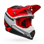 CASCO BELL MOTO-9 MIPS PROPHECY COLOR BLANCO / ROJO / NEGRO  MATTE