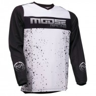 MOOSE QUALIFIER JERSEY COLOUR BLACK/WHITE #STOCKCLEARANCE