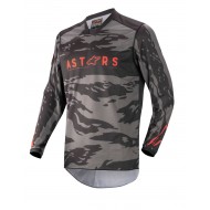 ALPINESTARS YOUTH RACER TACTICAL JERSEY COLOUR BLACK / GREY CAMO / RED FLUO