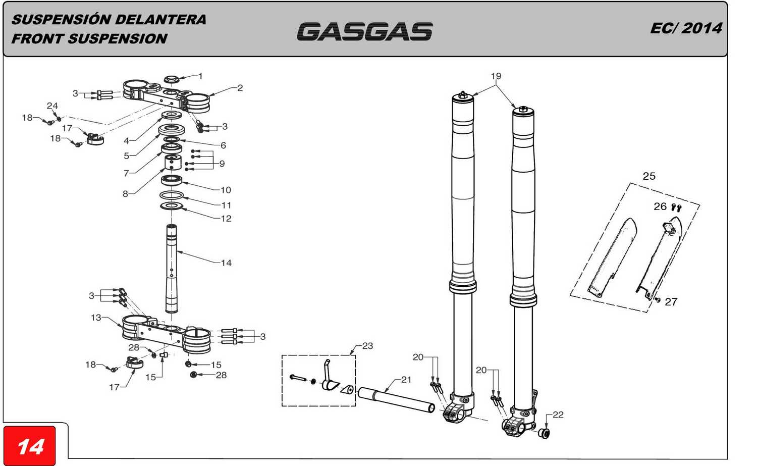 Suspensión Delantera Motocrosscenter Envío 2448H Motocross